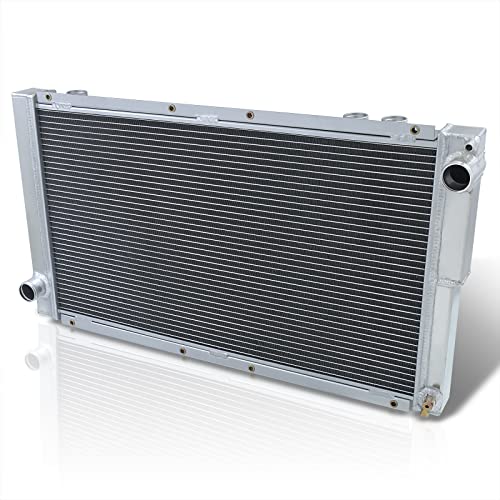 AJP Distributors Dual Core 2-Row Full Aluminum Radiator Engine Motor Cooling Upgrade Compatible/Replacement For Impreza WRX GC8 M/T STi Turbo Engine Swap 1992 1993 1994 1995 1996 1997 1998 1999 2000