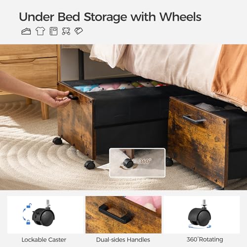 FOUCSSOMEI-Under-Bed-Storage-with-Wheels-Under-Bed-Storage-Containers-UnderBed-Drawers-with-Metal-Frame-for-Clothes-Shoes-Blanket