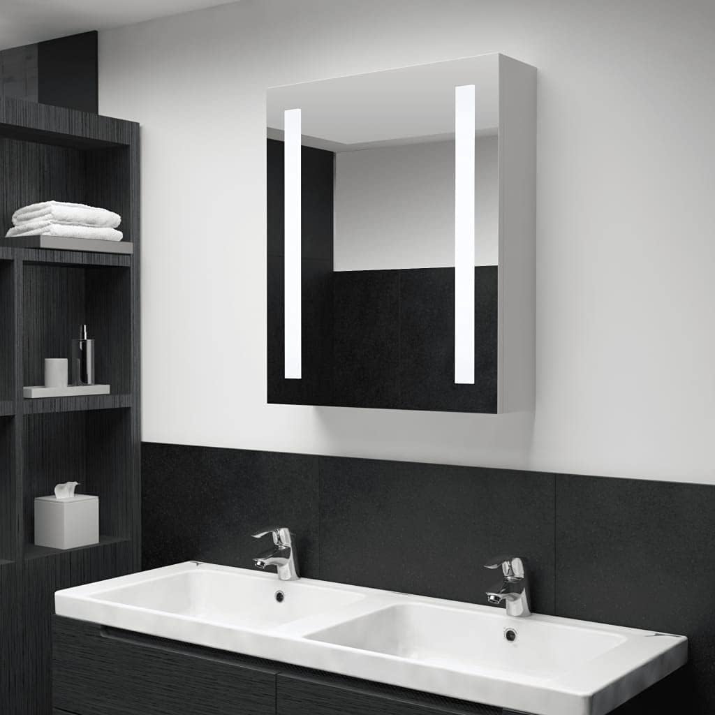 Bathroom Cabinet Illuminated Bathroom Cabinet LED Bathroom Mirror Cabinet 50 x 13 x 70 cm