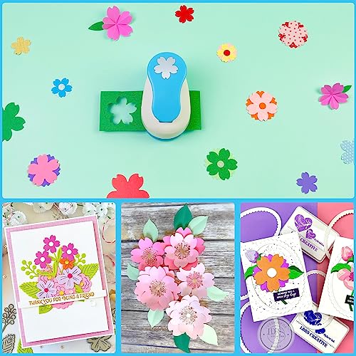 Ecohu ECH-FL001 Flower Hole Punch For Craft Size Out 1-Inch, Cherry Blossoms Paper Punch Shapes thumb #5