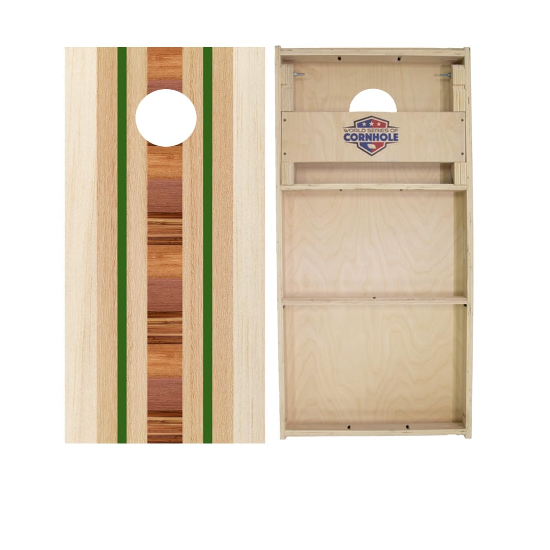 Skip's Garage Sierra Surf Board Cornhole Boards - WSOC Runway Series - Includes (2) Boards (NO Bags) + (1) Black Carrying Case