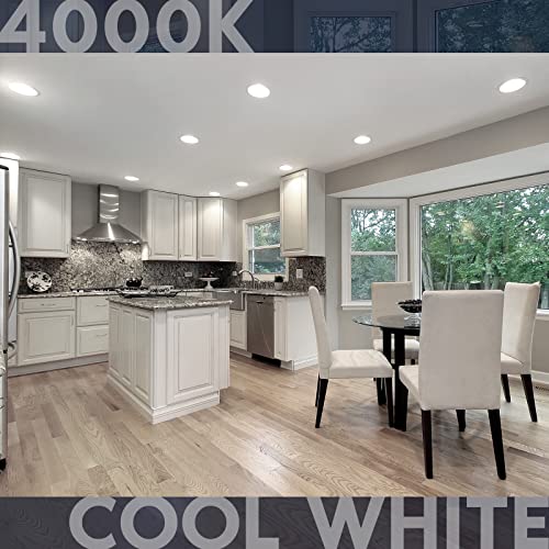 Luxrite 4-Pack Br30 Led Bulb, 65W Equivalent, 4000K Cool White, Dimmable, 650 Lumens, Led Flood Light Bulbs, 8.5W, Energy Star, E26 Medium Base, Damp Rated, Indoor/Outdoor - Living Room And Kitchen #TOP1