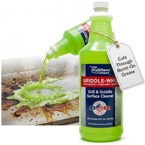 Flat Top Griddle Cleaner, Non-Caustic, Non-Toxic, Made In USA, 32 Fl Oz by THE FRYOILSAVER COMPANY - Used condition - US$20.89