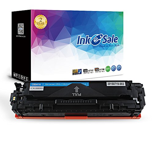 INK E-SALE Replacement for HP 125A (CB541A) Toner Cartridge for use with HP Color Laserjet CP1215 CP1518ni CP1515n CM1312nfi CM1312 MFP Series Printer, 1 Pack Cyan