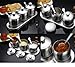 TENTA KITCHEN TENT 18/8 Stainless Steel Seasoning Containers Set Spice Jar Spice Rack Condiment Cruet Bottle Salt Pepper Sugar Storage Organizers with 3 Serving Spoons And Non-slip Base