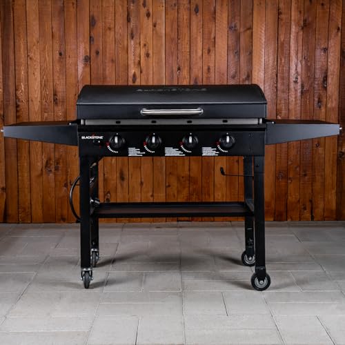 Blackstone 36 Inch Gas Griddle with Hood Cooking Station 4 Burner Flat Top Gas Grill Propane Fuelled Restaurant Grade Professional 36” Outdoor Griddle Station with Side Shelf - image 6