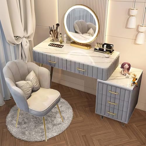 Moderno juego de tocador con espejo LED