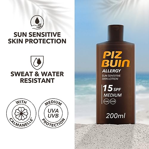 Piz Buin Allergy Lotion SPF 15 Medium, 200ml (Pack of 2) - Image 4