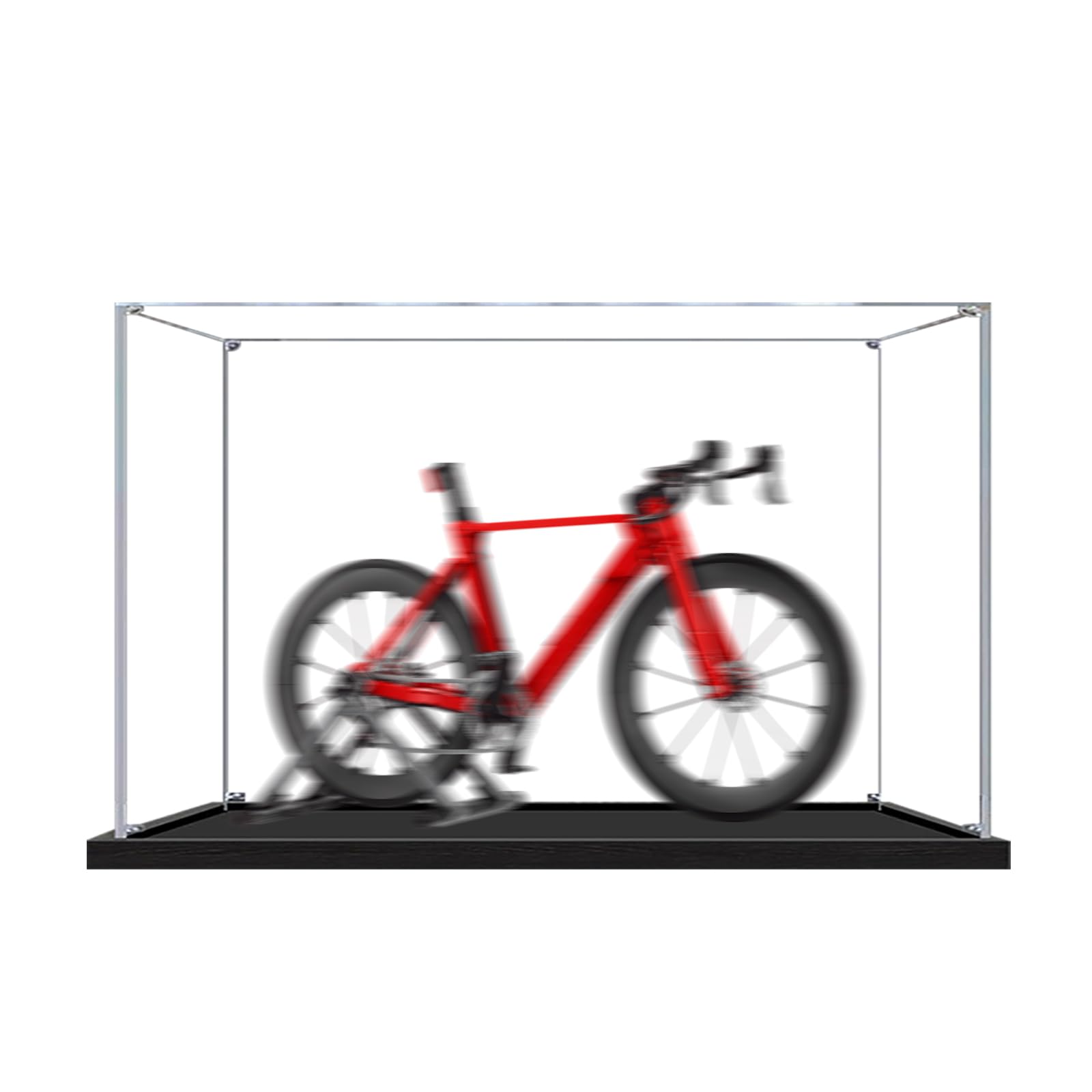 Acrylic Display Box Compatible with Lego 11380 Road Bike, Clear Dustproof Storage Box (Model Not Included) (2MM Clear)
