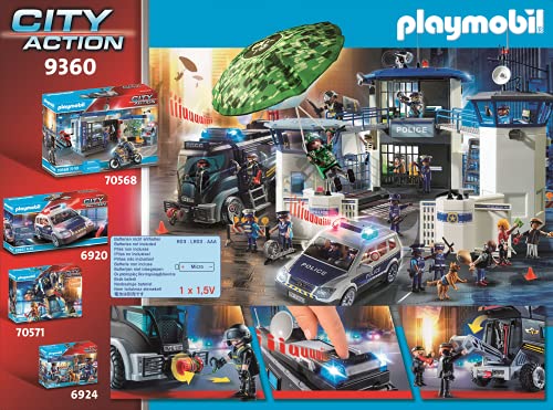 PLAYMOBIL City Action 9360 SEK-Truck mit Licht- und Soundeffekten, Ab 5 Jahren & City Action 6873 Polizei-Einsatzwagen… – Bild 4