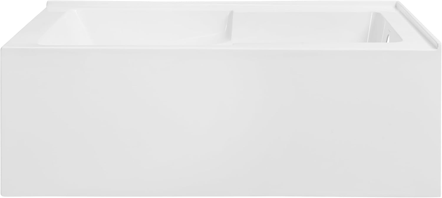 Swiss Madison Claire 60" x 32" Right-Hand Drain Drain Alcove Tub with Corner Apron