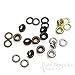 Set of 144, Shay #00 Grommets (Hole Size 4.8mm), for Bevy Pliers, Antique Brass