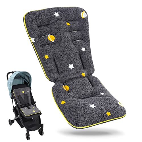 Cojín Carro Bebe, BelonLink Colchoneta Silla Paseo Universal, Funda silla paseo transpirable colchoneta carro bebe con protección, Suave, Fácil de colocar, Colchoneta Integral, 68 * 38cm