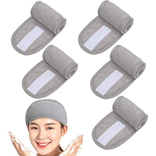 Fuystiulyo Spa Headband Makeup Headband, Facial Shower Bath Yoga Sport Headband, Headband for Washing Face, Face Wash Headband Terry Cloth Headbands for Women Girls (Color D)
