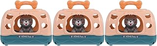 Toyvian 3pcs Adorable Dog Pet House children's toys kid toys kids toy kids playset pet toy Imitation Pet Plaything Induction Toy Kids Plaything Pet Sensor Toy Children Toy plastic electric