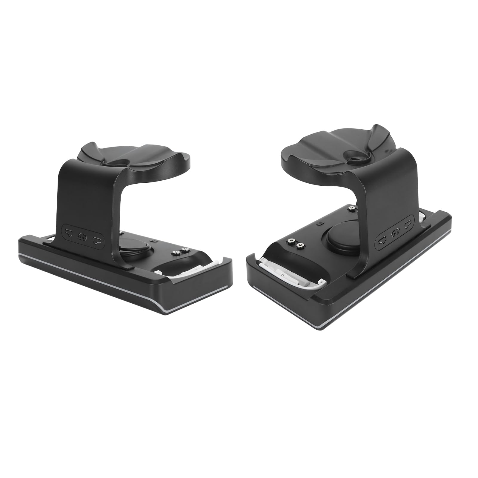 VR Ladestation, USB C -Diskussionsraum Salvaling 2x1800 MAH VR Controller Atmanare von Charching Dock Light RGB Safe Zum Betrachten (Schwarz)