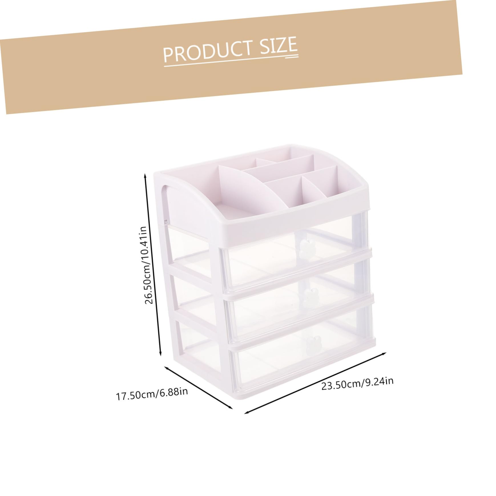Organizer per Cancelleria Cassetto Decorazioni Kawaii per Scrivania Scatola Portaoggetti da Tavolo Organizer Multistrato per Trucchi e Prodotti da Bagno