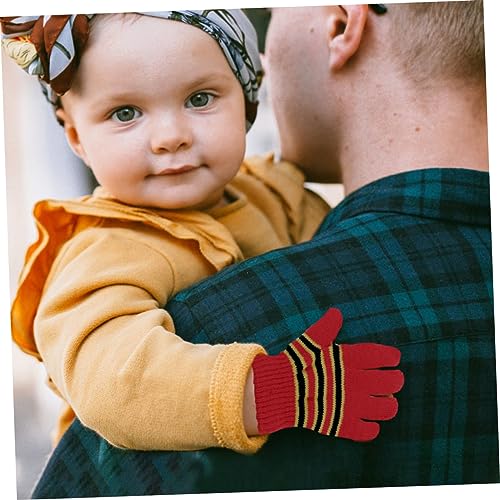 NOLITOY 6Pairs Winter Gloves Warm Knitted Stretch Full Finger Mittens for Boys Soft Skin Friendly Great Elasticity for Cold Weather4