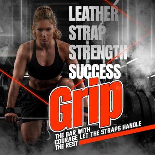 Genuine Leather Lifting Straps Black
