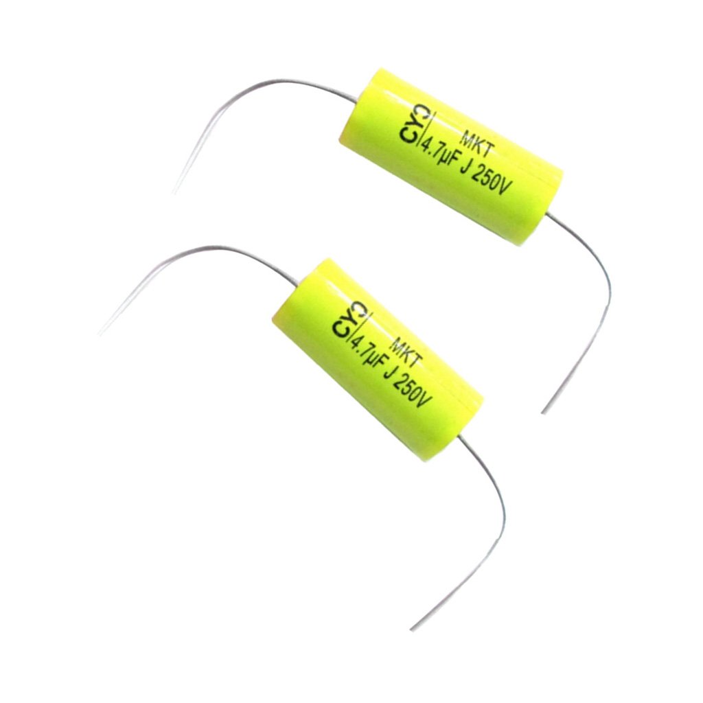 2Pcs Speaker Divider Filters Polypropylene Film Capacitor for Audio Clarity and Sound Quality Enhancement