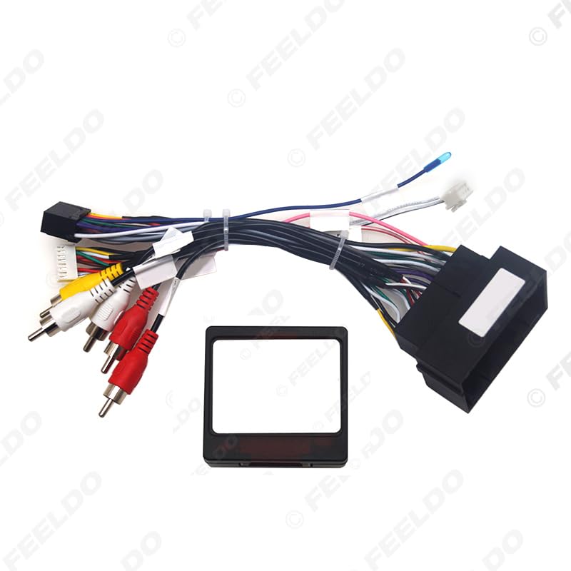 Car for Audio 16PIN CD/DVD Player Power Calbe Adapter with Canbus Box for Jeep Renegade 2016-2020 Stereo Plug Wiring Harnes - (Color Name: AB Cable-canbus Box)