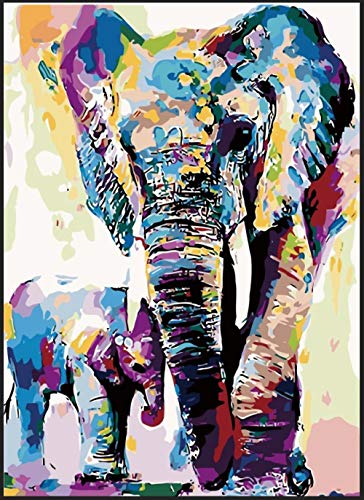 djjinhao - 1000 Piezas Puzzle - Elefante Pintado - Rompecabezas para niños Adultos Juego Creativo Rompecabezas Navidad decoración del hogar Regalo