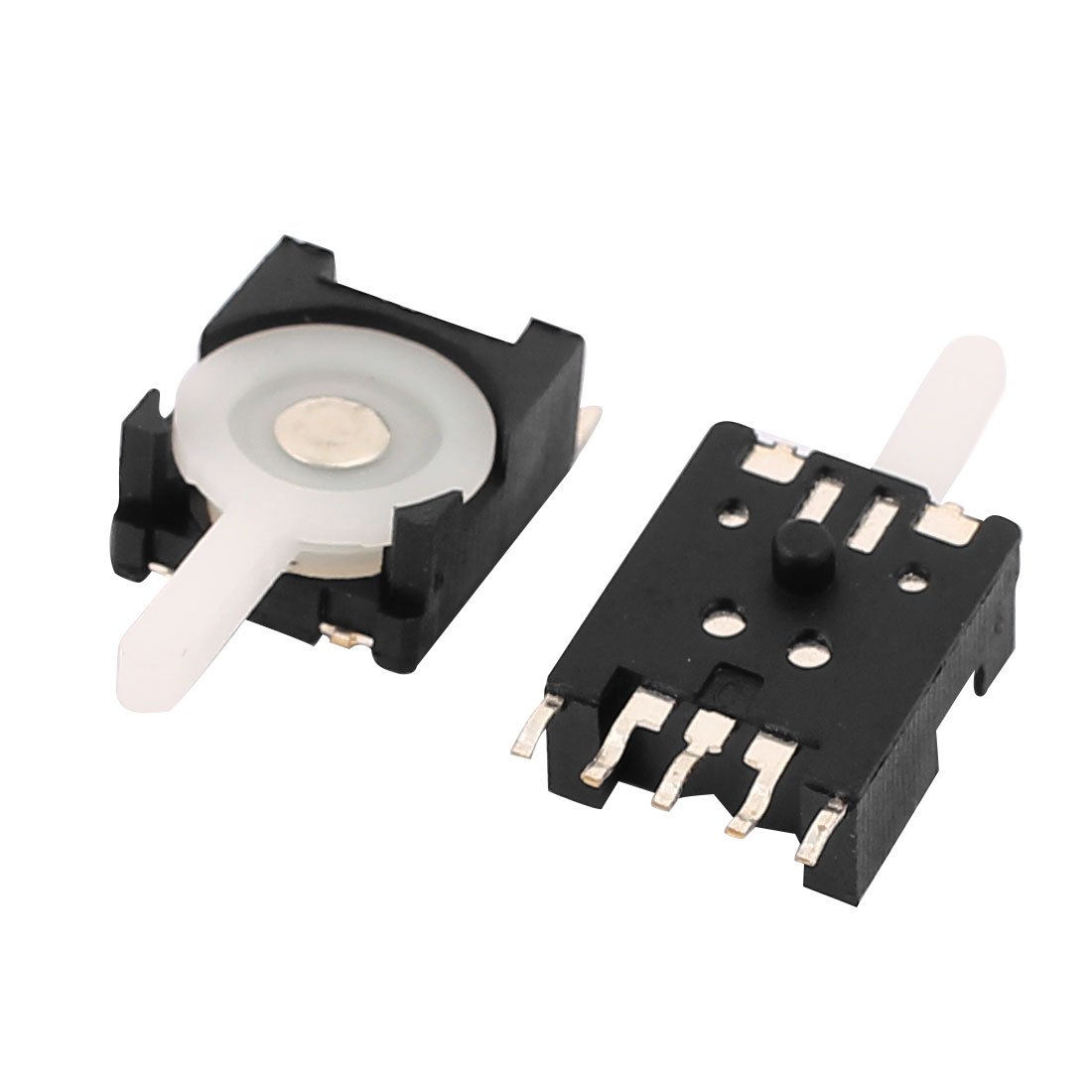 Aexit 5Pcs DC Door Control 30V 0.4A 5 Terminals SPDT Micro Slide Switch Momentary Keyswitches Reset Switch