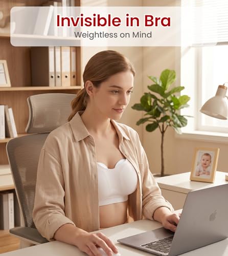 Image of NCVI Wearable Breast Pump for Moms, <42dB for Office, Home or Travel Use