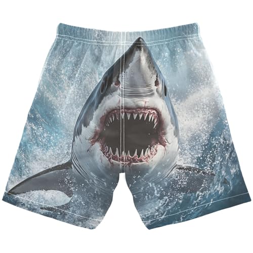 Blue Shark Water Swim Trunks for 8-12 Years Swim Beach Shorts Kids Swimwear Board Shorts Bathing Suit Swimming Essentials2
