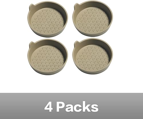 Miniatura 2 de Paquete de 4 portavasos de silicona para automóvil, posavasos para portavasos de automóvil, portavasos universales extraíbles para la mayoría de