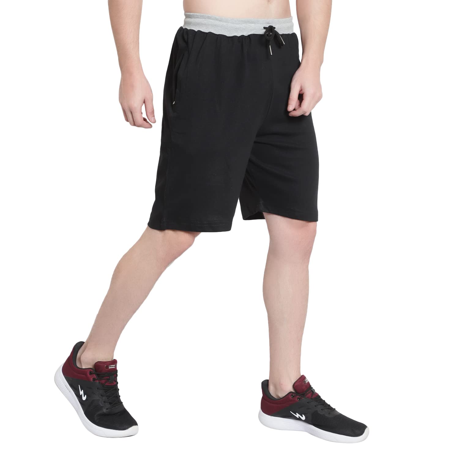 oora Men's Running Shorts for Gym, Exercise Shorts-Casual Wear Sports Activity Men's Shorts, Regular Shorts Black (Size- 5XL, 42 to 48 Inches, Pack of 1)-picture-38