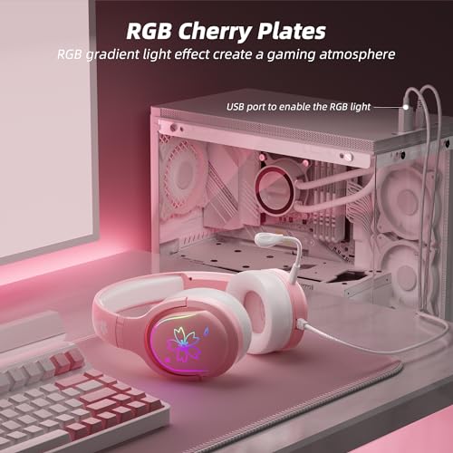 Mytrix Cherry Blossoms Wired Gaming Headset Sakura の商品画像 1