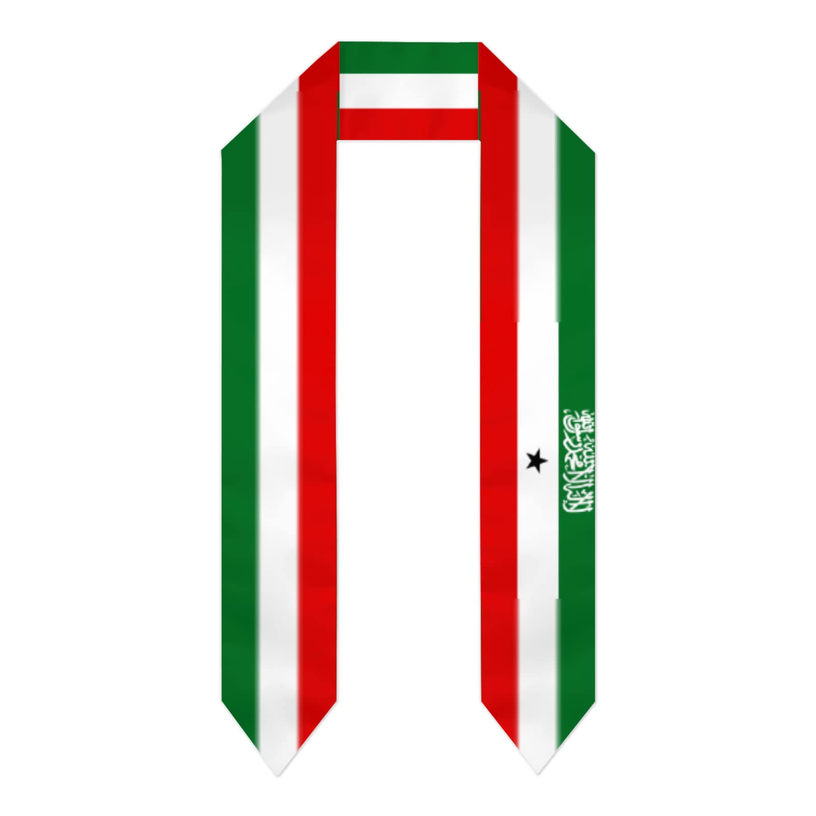 Pelnyc Unisex White Somaliland Flag Graduation Shawls Sash Stole International Study Cheers Adult