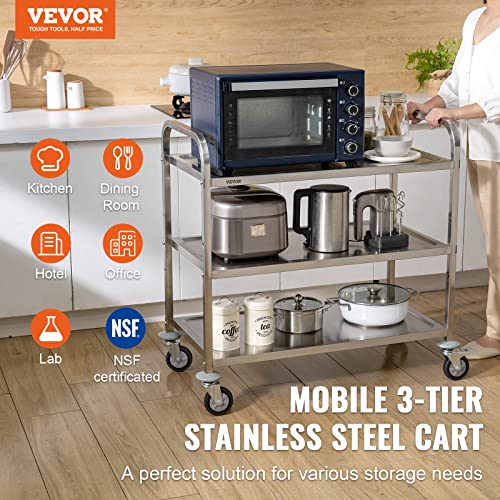 Commercial Stainless Food Serving Cart