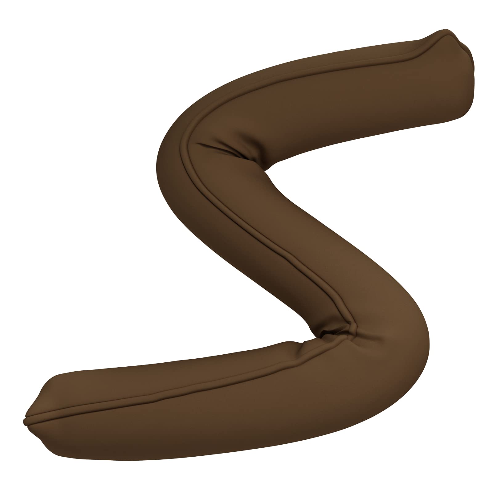 CIMA 36" Weighted Under Door Draft Stopper, Bottom Door Seal Sound Wind Blocker Weather Stripping - Brown