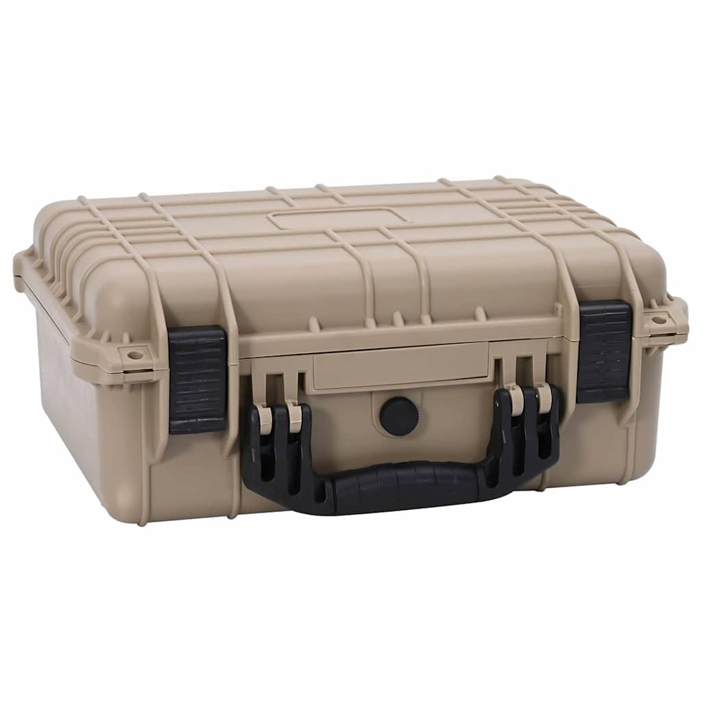 Valigetta Rigida Sabbia, 40,5 x 33 x 17,5 cm, in Polipropilene e ABS Impermeabile Antiurto, Organizer per Fotocamere e Borse Fotografiche, Viaggi, Outdoor, Protezione, Conservazione