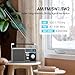 Portable AM FM Radio, Shortwave Transistor Radio with Best Reception, Battery Operated or AC Power Retro with Big Bluetooth Speaker, Earphone Jack USB TF Card AUX Input, for Senior(Gray)