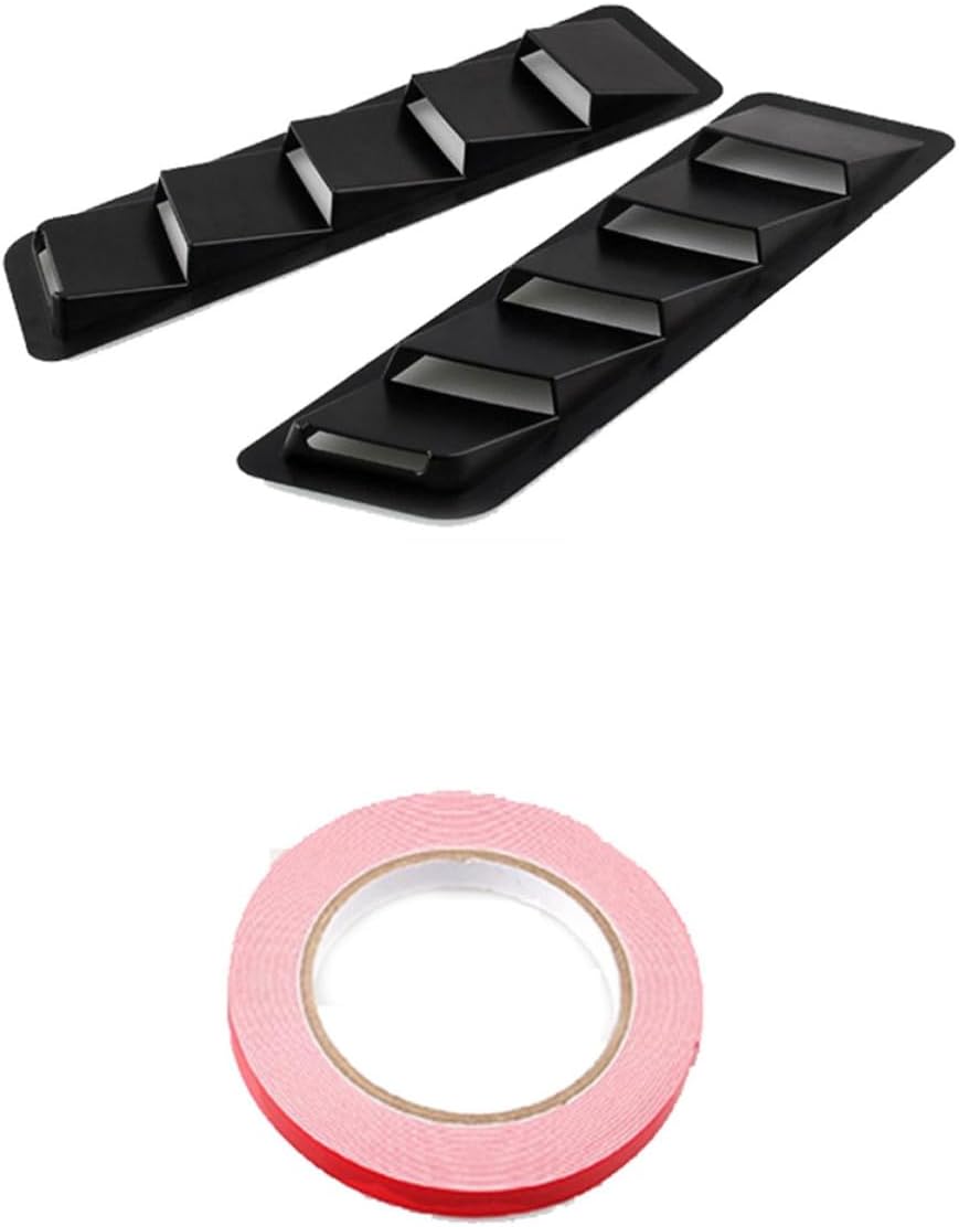 ABS Universal Car Hood Air Flow Intake Cover Black Vent Scoop