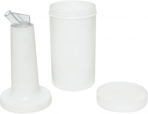 Miniatura 5 de Juego de 3 botellas blancas de 1 cuarto de galón para verter y almacenar jugo de fruta y licor, suministros de bar, botellas de plástico para verter