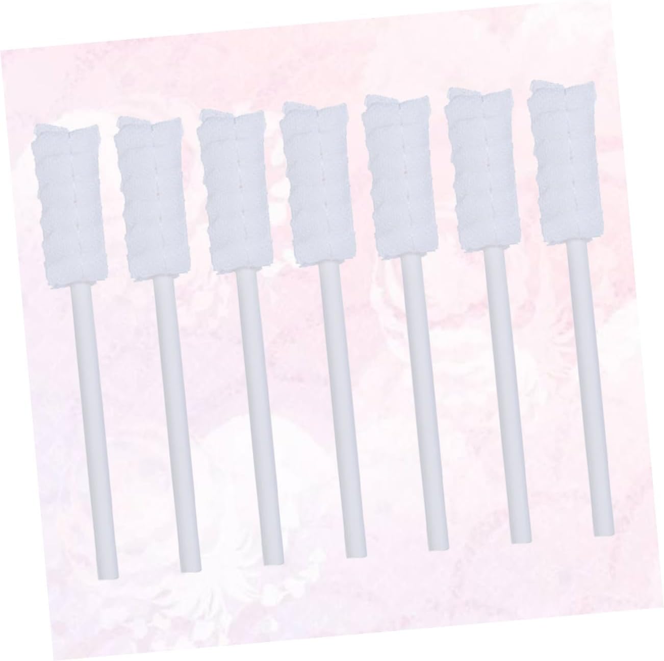 KOMBIUDA 10Pcs Mouth Swabs Soft Gauze Oral Care Cleaning for Safe for Months Practical Design for for Boys and White