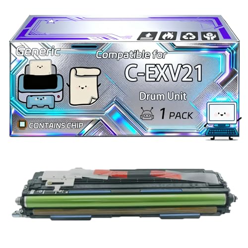 Image of C-EXV21 Drum Unit Compatible for Canon iRC2380i iRC2880 iRC2880i iRC3380 iRC3380e iRC3380i iRC3380Ne iRC3580Ne iR ADVANCE C3080i Printers, With Chip, 70000 Pages, Vibrant Colours (1 Pack Black)