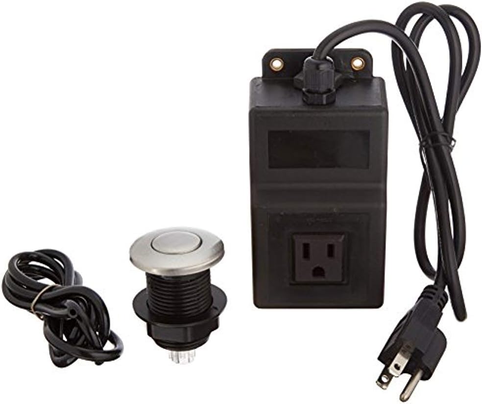 GDABS-BN Garbage Disposal Sink Top Air Switch for Kitchen Counter, Brushed Nickel