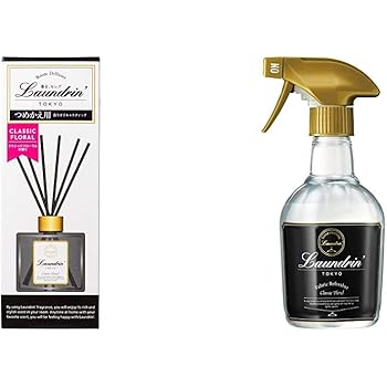 Amazon セット買い ランドリン ルームディフューザー クラシックフローラル 80ml ファブリックミスト クラシックフローラル 370ml ランドリン リードディフューザー