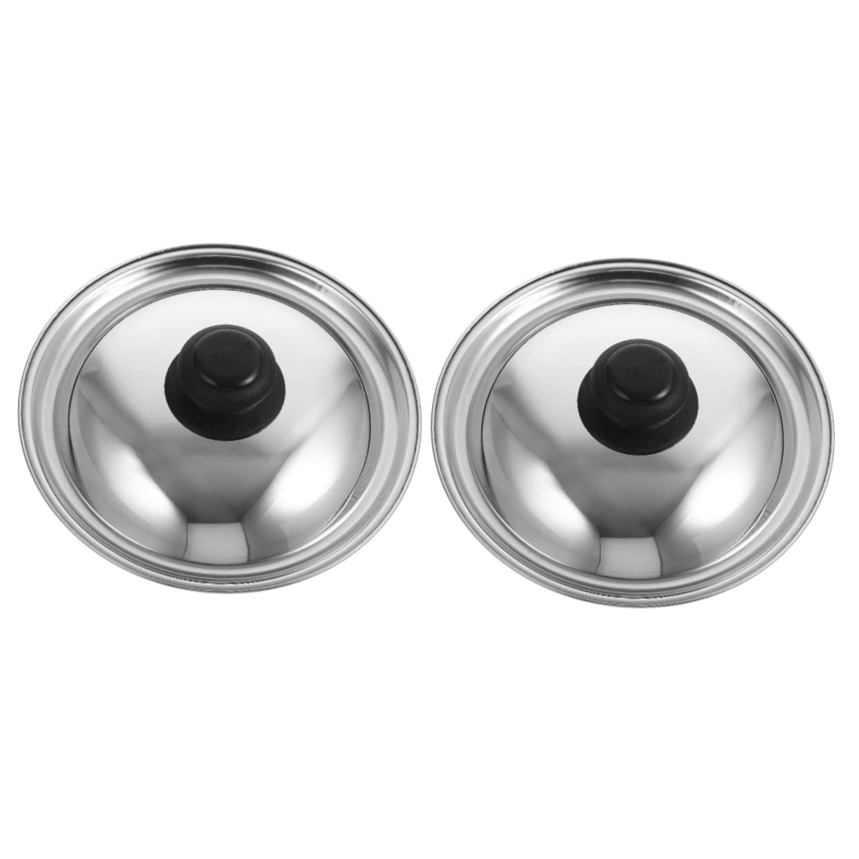 2 Pezzi Coperchi per pentole in Acciaio Inox, padelle in Acciaio Inox, pentole per microonde, casseruole in Acciaio Inox, coperchi universali per pentole, coperchi