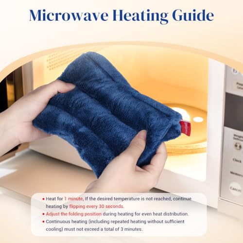 Image of Comfytemp Small Microwave Heating Pad, Moist Heat for Neck Shoulder, 7 inchx12 inch