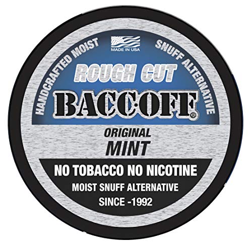 BaccOff, Original Mint Rough Cut, Premium Tobacco Free, Nicotine Free Snuff Alternative (5 Cans) - Thumbnail 5