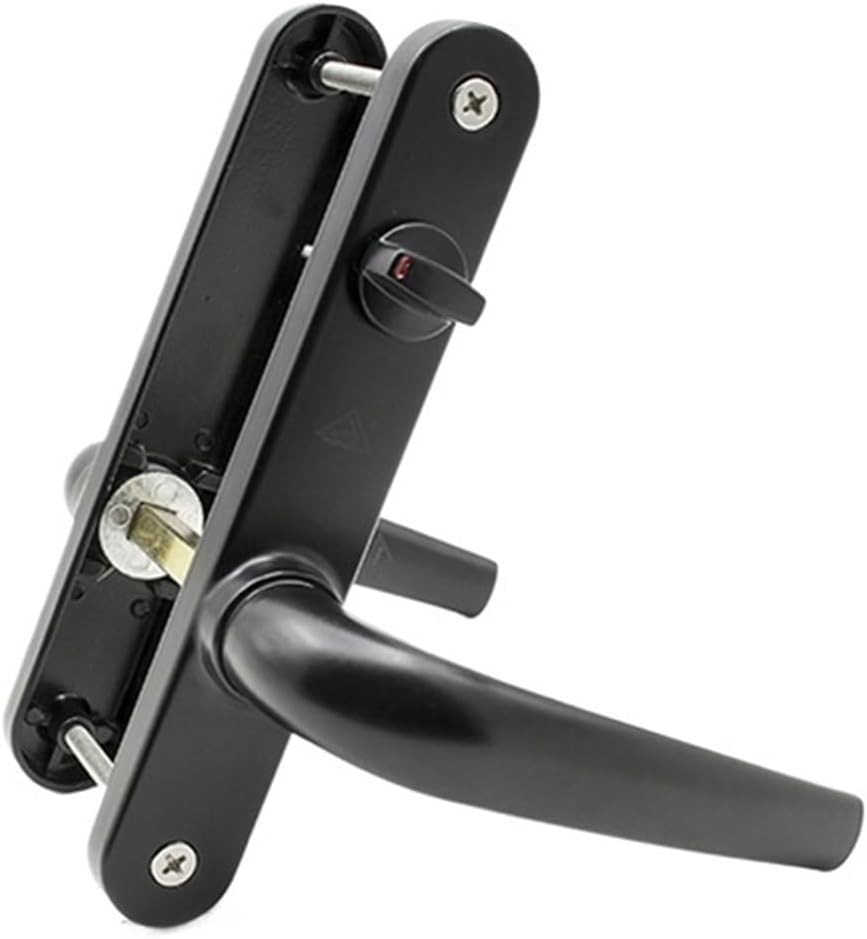 Insulated Aluminum Alloy Flat Door Simple Passage Lock Safety Kitchen Bathroom Balcony 65x25(Right Open)