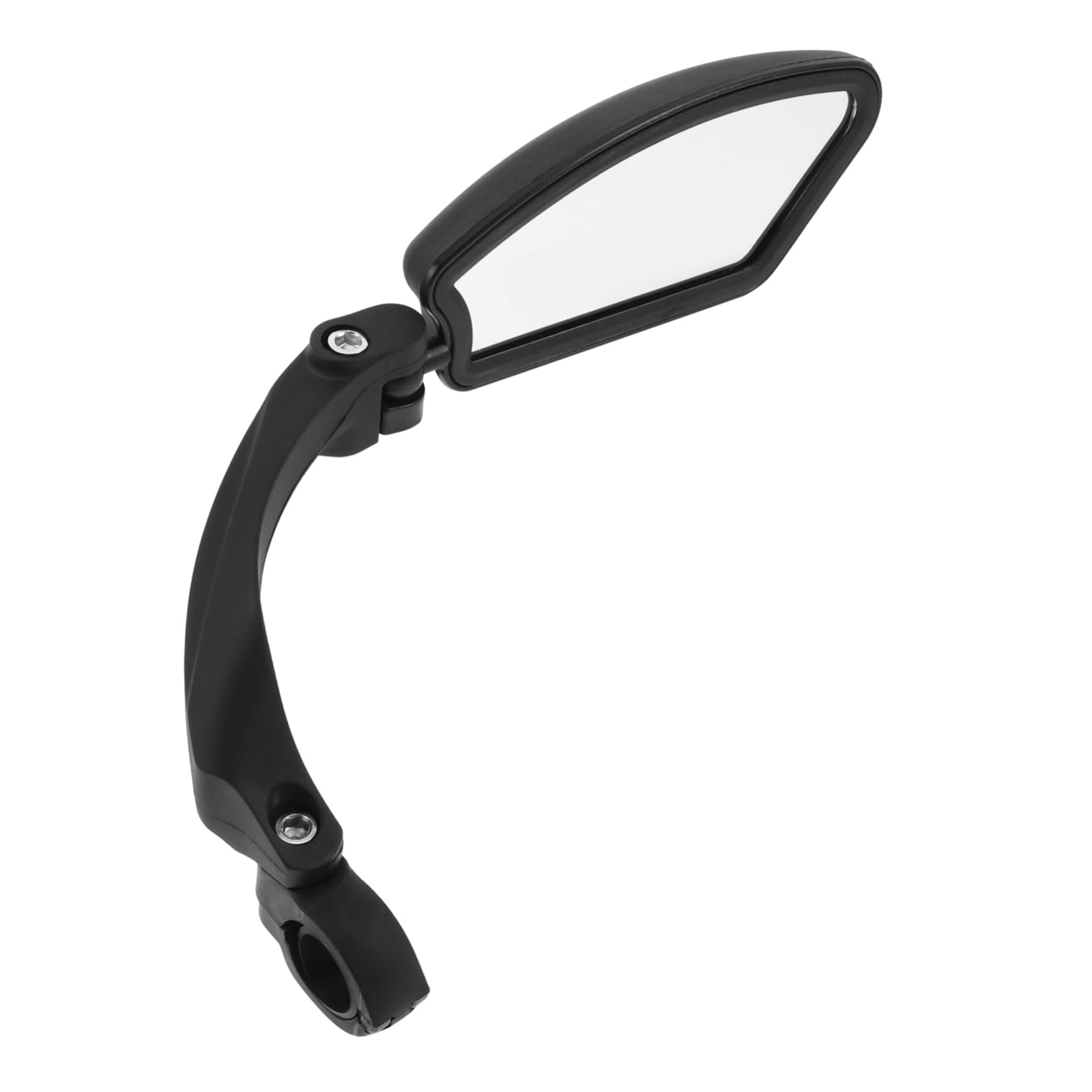 BESTonZON Bike Mirror Handlebar Mount: Adjustable Rotatable Bicycle Rear View Mirror - Wide Angle Acrylic Safety Reflector for Mountain Road Bike, Left