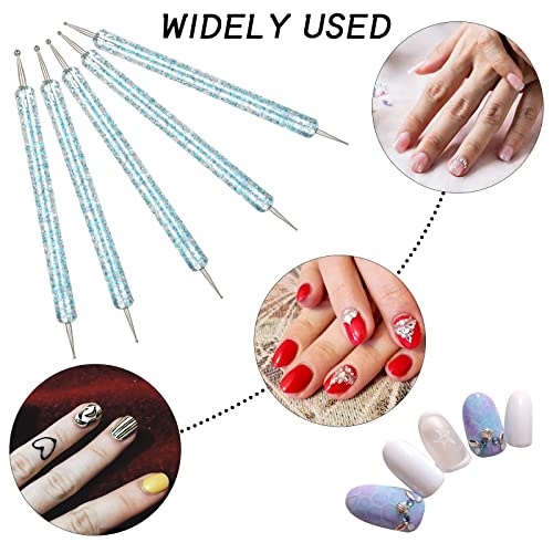 Jinlaili 5 Pezzi Penne Dotter per Nail Art, Penna