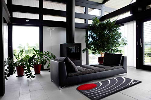 Grund Designer Bath Mat COLANI, Ultra Soft and Absorbent, Anti Slip, 5 Years Warranty, Colani 2, Bath Mat 60x100 cm, Anthracite